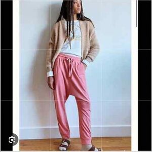 Anthropologie Saturday Sunday Coral Pink Harem Joggers